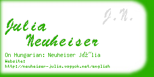 julia neuheiser business card